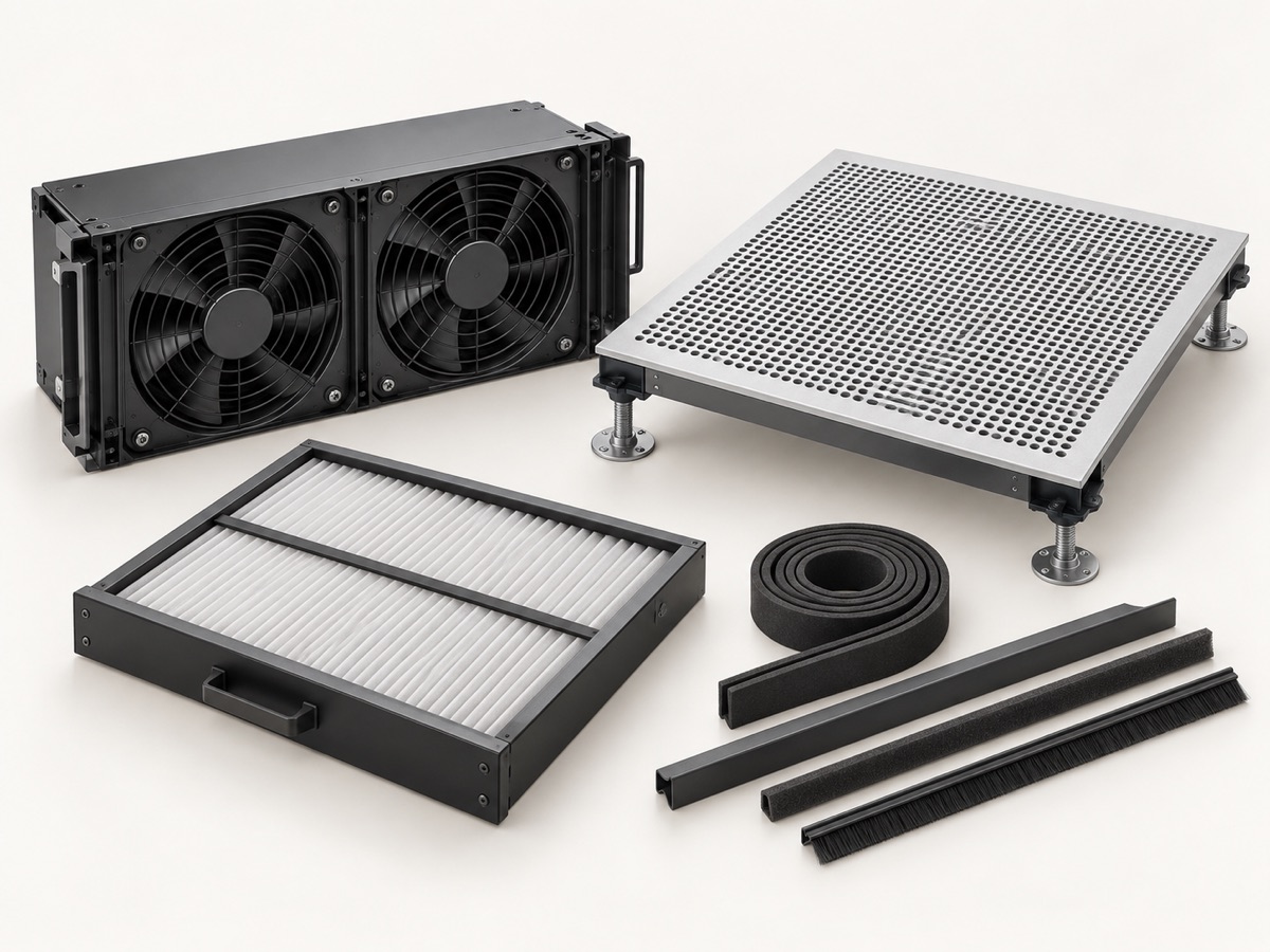 Illustration of airflow management components