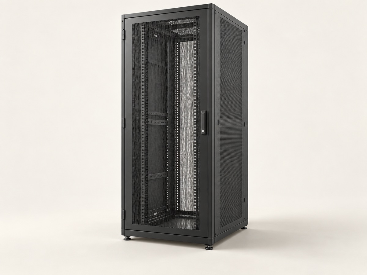 Illustration of a server cabinet