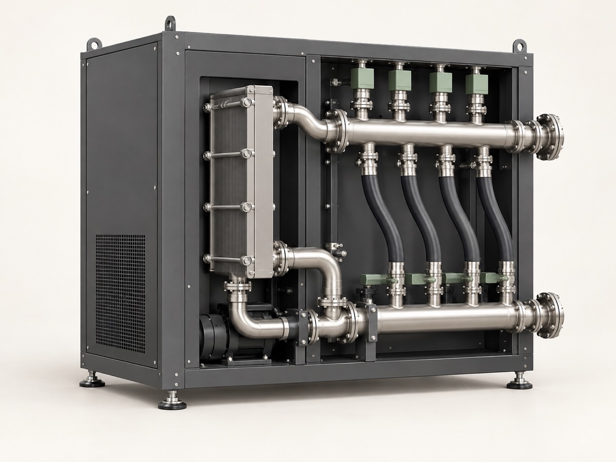 Illustration of liquid cooling infrastructure